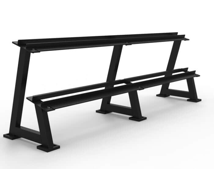 2 Tier Long Dumbbell Storage Rack
