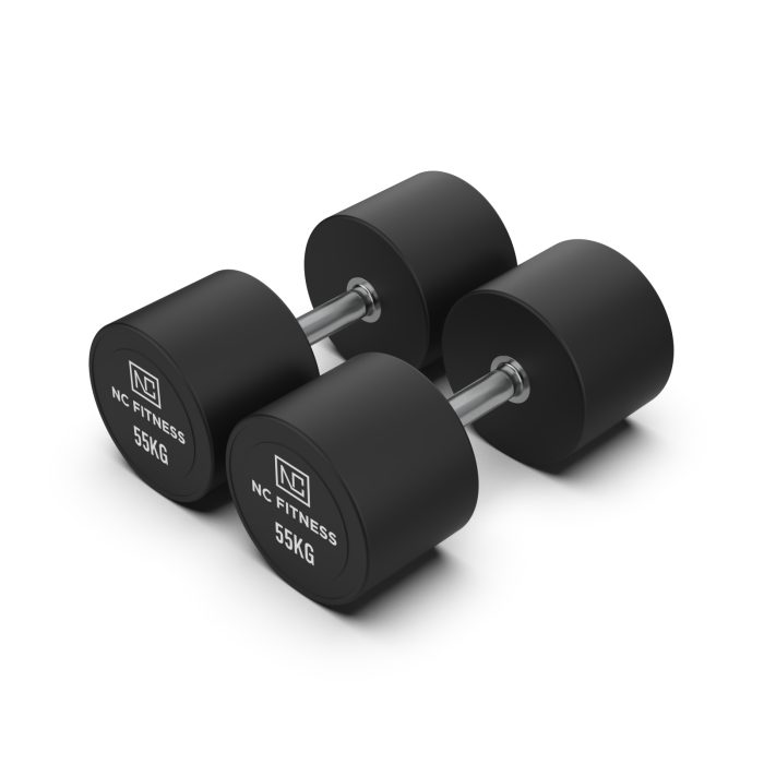 Commercial PU Dumbbells Pair 55kg