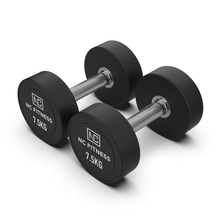 Commercial PU Dumbbells Pair 7.5kg