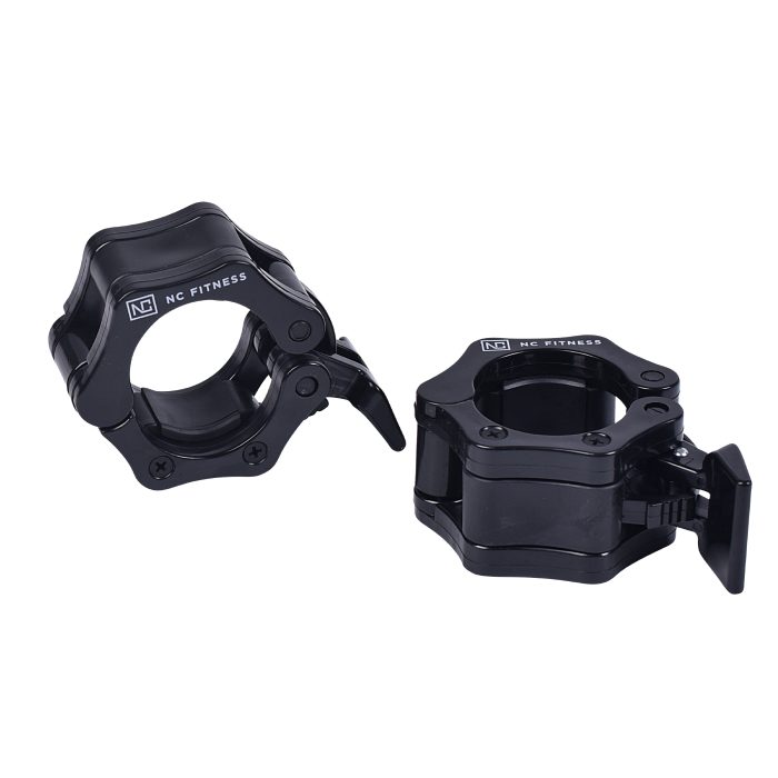 Black Olympic Locking Collars Pair