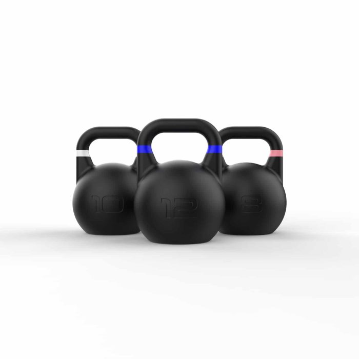 Competition Kettlebell Set in 8kg, 10kg, 12kg